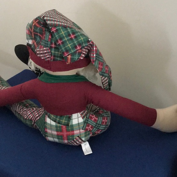 Plush plushy Tartin Plaid Santa Draft Chill Cold Air Door Doll Overly Raker USA - Picture 4 of 7